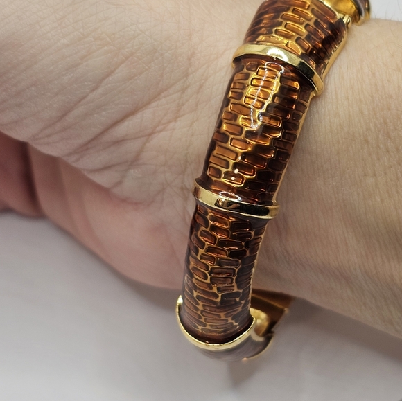 Authentic Rare Vintage Kenneth Jay Lane Clamper Bracelet! - Picture 10 of 12